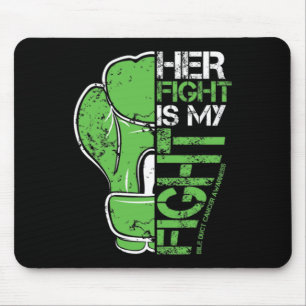 Bile Duct Cancer Her Fight Is My Fight Boxing Glov Mouse Mat