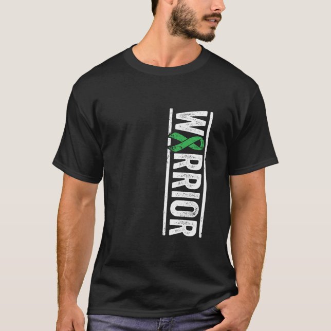 Bile Duct Cancer Warrior Gallbladder Awareness Rib T-Shirt (Front)