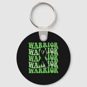 Bile Duct Cancer Warrior Green Ribbon Awareness  Key Ring