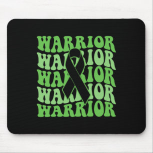 Bile Duct Cancer Warrior Green Ribbon Awareness Mouse Mat
