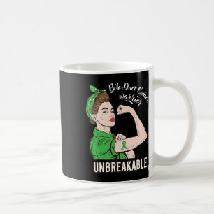 Bile Duct Cancer Warrior Unbreakable Strong Women Coffee Mug
