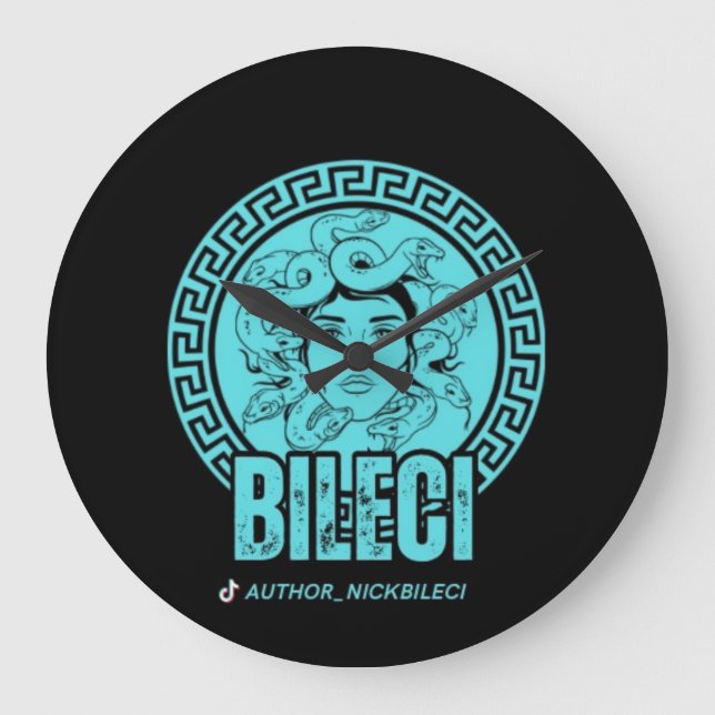 Bileci Logo Large Clock (Front)