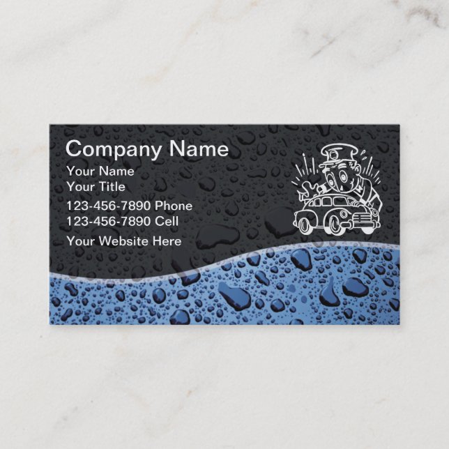 Bilingual Auto Detailing Business Cards (Front)