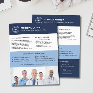 Bilingual Medical Clinic English Spanish Flyer