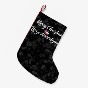 Bilingual Polish American Xmas Stocking
