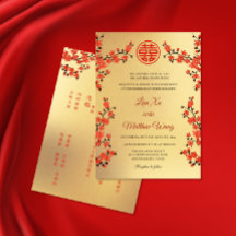 BILINGUAL Red Cherry Blossom | Chinese Wedding