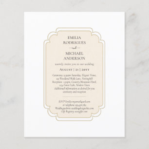 Bilingual Spanish Boda Budget Wedding Flyer