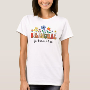 Bilingual Spanish Teacher Dual language Maestra T-Shirt