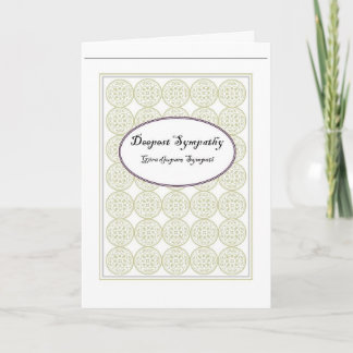 Bilingual Swedish and English Sympathy Card