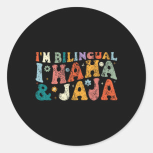 Bilingual Teacher Ck To School Apparel I'm Bilingu Classic Round Sticker