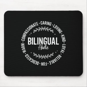 Bilingual Team Teacher Back To School For Bilingua Mouse Mat