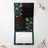 Bilingual Wedding Invitation - Fiesta All in One