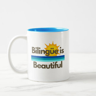 Bilingue is Beautiful Two-Tone Coffee Mug