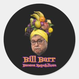 Bill Byrr Bynana Republican Classic Round Sticker
