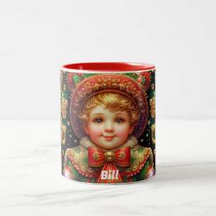 BILL~ CHRISTMAS CHILD ~ Two-Tone COFFEE MUG