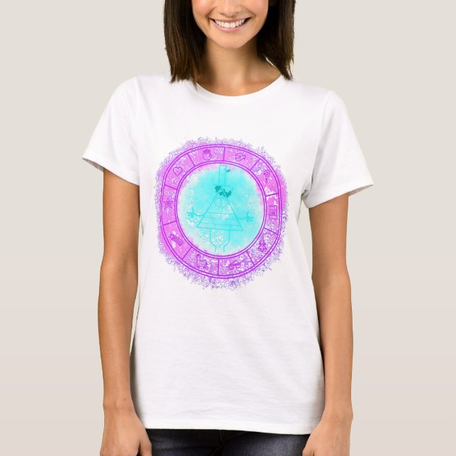 Bill Cipher symbol Bluegreenpurple Active T-Shirt (Front)