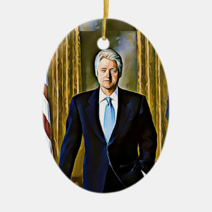 Bill Clinton 42nd President Keepsake Ornament
