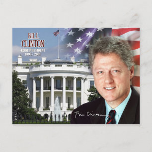 Bill Clinton -  42nd President of the U.S. Postcard