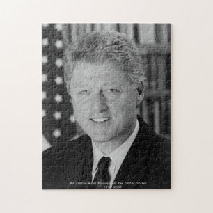 Bill Clinton 42nd President of the United States Jigsaw Puzzle