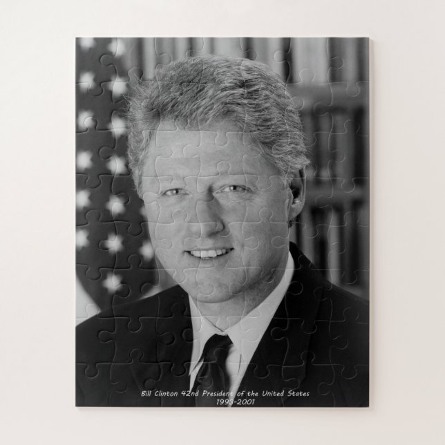 Bill Clinton 42nd President of the United States Jigsaw Puzzle (Vertical)