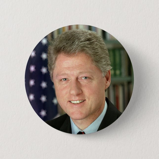 Bill Clinton 6 Cm Round Badge (Front)