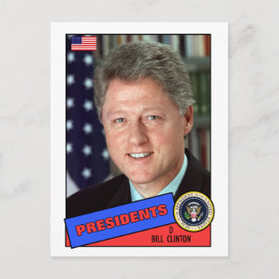 Bill Clinton Baseball Card