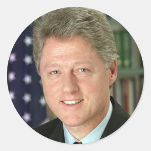 Bill Clinton Classic Round Sticker