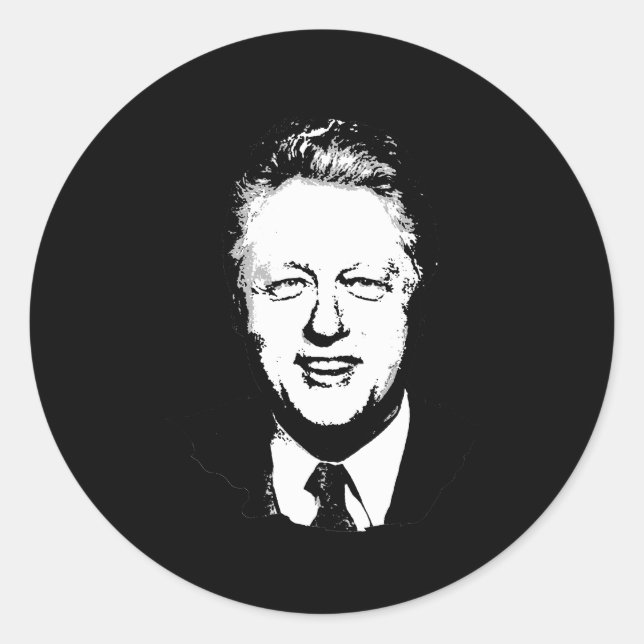 Bill Clinton Gear Classic Round Sticker (Front)