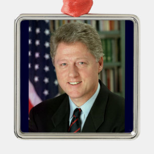 Bill Clinton Metal Tree Decoration