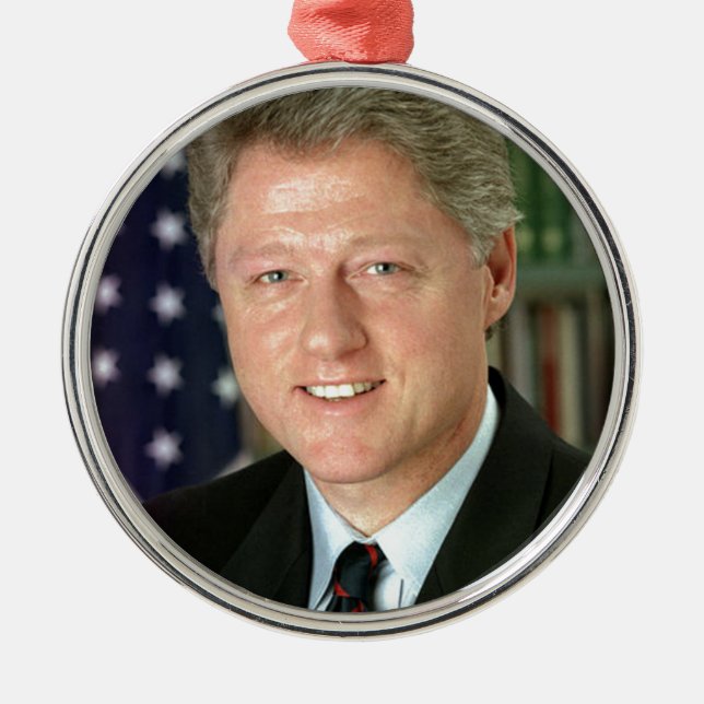 Bill Clinton Metal Tree Decoration (Front)