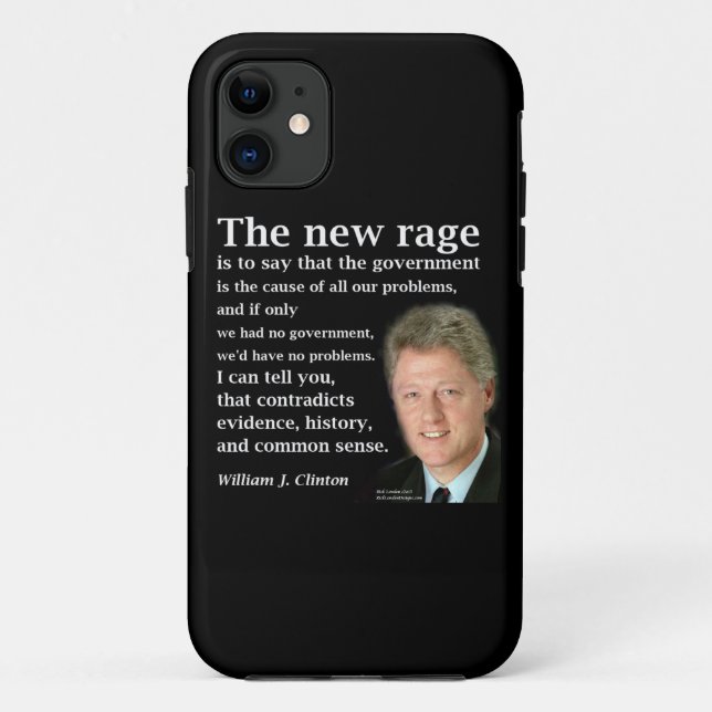 Bill Clinton No Government Quote iPhone 5 Case (Back)