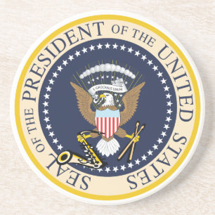 Bill Clinton : Presidential Seal : Drink Coaster