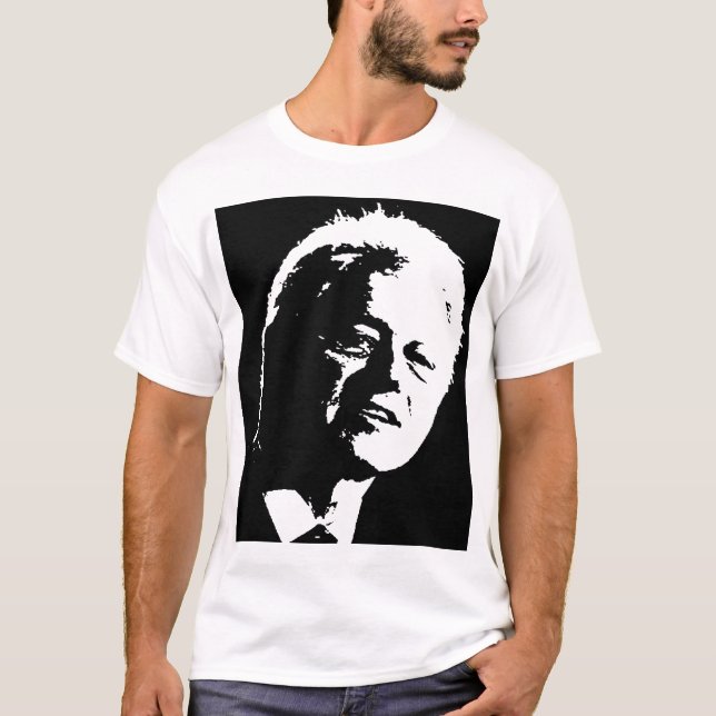 Bill Clinton silhouette T-Shirt (Front)