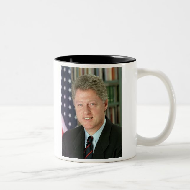 Bill Clinton Two-Tone Coffee Mug (Right)