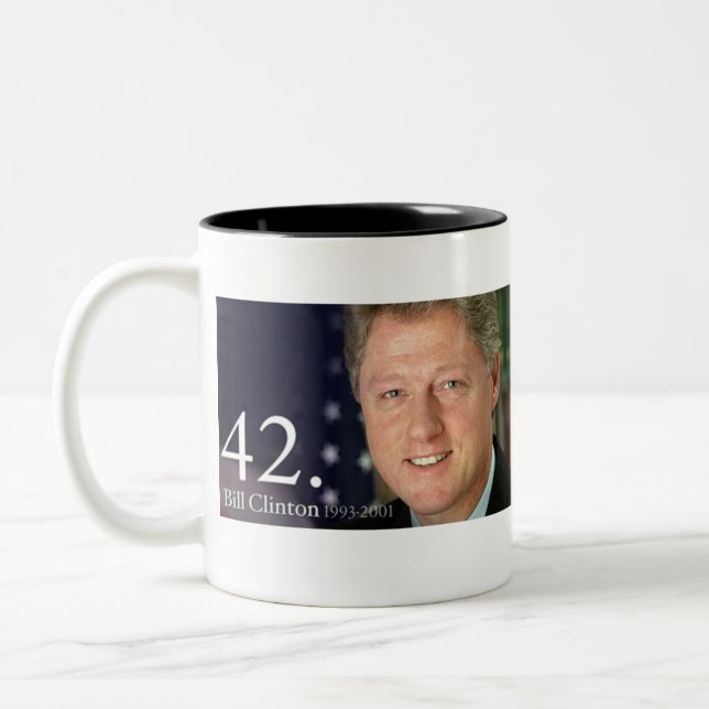 Bill Clinton Two-Tone Coffee Mug (Left)