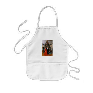 Bill Clinton US President White House Christmas Ki Kids Apron