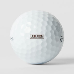Bill Corp. Distributed Equipment Premium Golf Balls