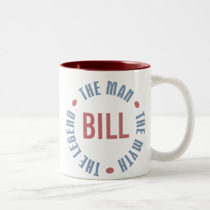 Bill Man Myth Legend Customisable Two-Tone Coffee Mug