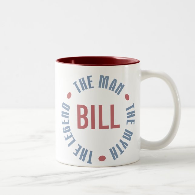 Bill Man Myth Legend Customisable Two-Tone Coffee Mug (Right)