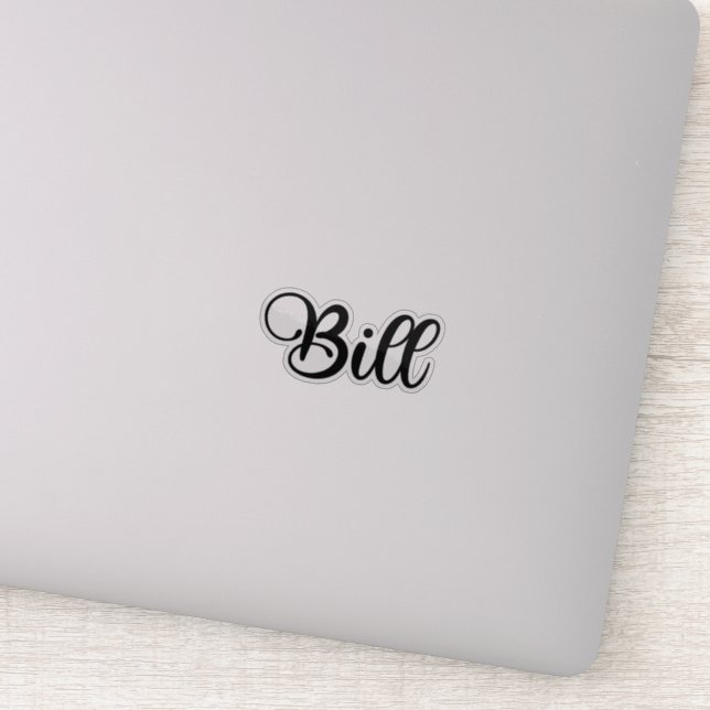 Bill Name - Handwritten Calligraphy (Detail)