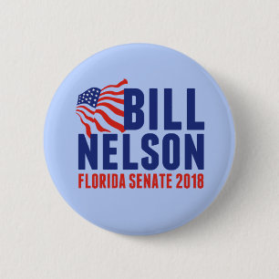Bill Nelson for Florida Senator 2018 6 Cm Round Badge