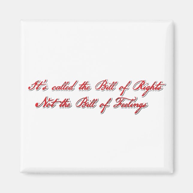 Bill-Of-Rights-Bill-of-Feelings Magnet (Front)