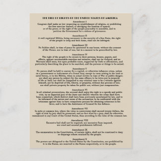 Bill of Rights Postcards