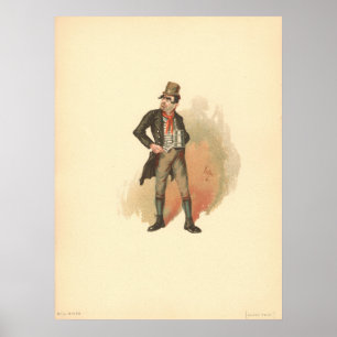 Bill Sikes by Kyd, Charles Dickens Oliver Twist Poster