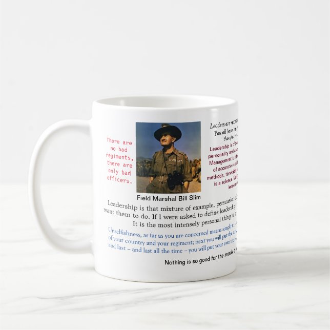 Bill Slim Quotable Leadership Mug (Left)