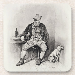 Bill Sykes and his dog, from 'Charles Dickens: A G Coaster