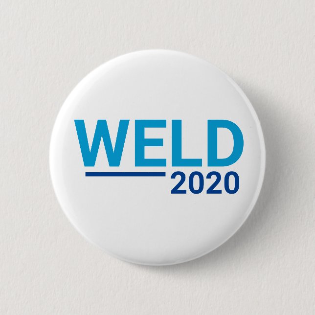 Bill Weld 2020 6 Cm Round Badge (Front)