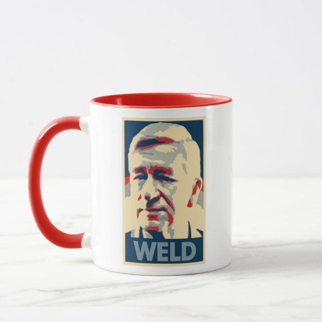 Bill Weld Poster Political Parody Mug (Left)