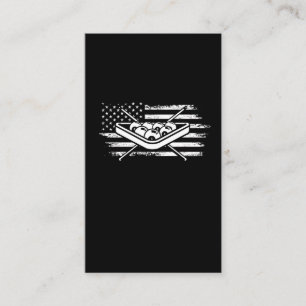 Billard 8 Ball Sport American Flag Business Card