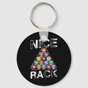 Billard Nice Rack Pool Billiards Humour Key Ring